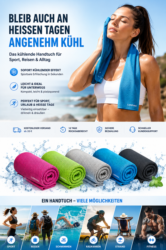 Kühlendes Mikrofaser-Handtuch